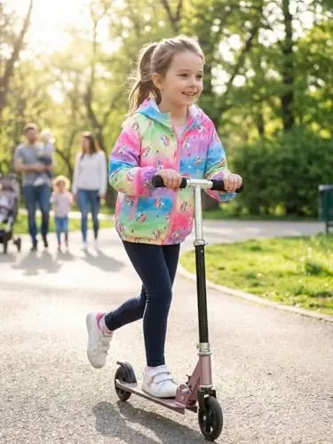 WELAKEN lightweight Jacket for Girls Kids & Toddler II Girls' Print Water-resistant Jacket - 3