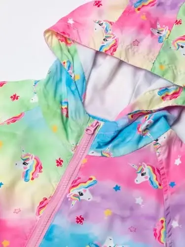 WELAKEN lightweight Jacket for Girls Kids & Toddler II Girls' Print Water-resistant Jacket - 4