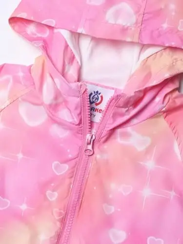 WELAKEN lightweight Jacket for Girls Kids & Toddler II Girls' Print Water-resistant Jacket - 4
