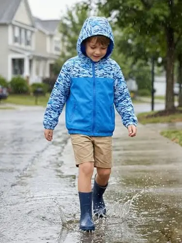 WELAKEN lightweight Jacket for Girls Kids & Toddler II Girls' Print Water-resistant Jacket - WELAKEN (1)