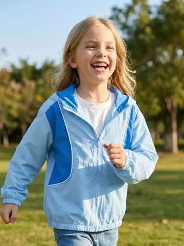 WELAKEN lightweight Jacket for Girls Kids & Toddler II Girls' Print Water-resistant Jacket - 2