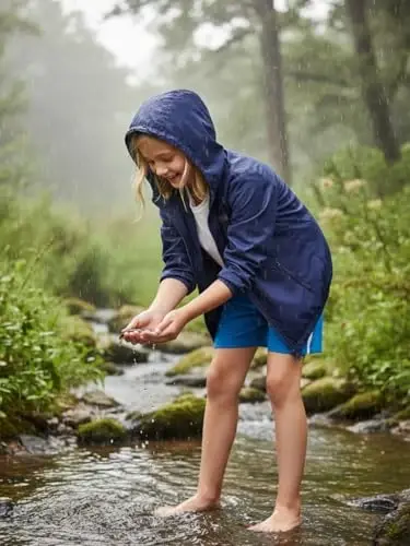 WELAKEN lightweight Jacket for Girls Kids & Toddler II Girls' Print Water-resistant Jacket - WELAKEN (1)