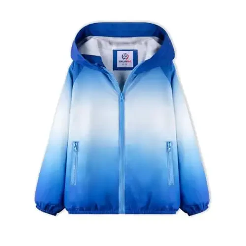 WELAKEN lightweight Jacket for Girls Kids & Toddler II Girls' Print Water-resistant Jacket - 1