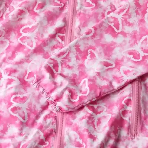 WELAKEN lightweight Jacket for Girls Kids & Toddler II Girls' Print Water-resistant Jacket - 4