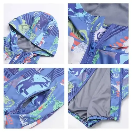 WELAKEN lightweight Jacket for Girls Kids & Toddler II Girls' Print Water-resistant Jacket - 3