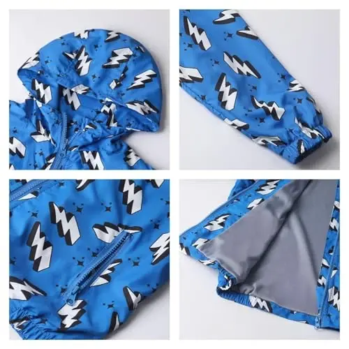 WELAKEN lightweight Jacket for Girls Kids & Toddler II Girls' Print Water-resistant Jacket - 3