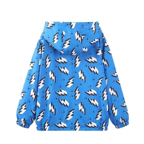 WELAKEN lightweight Jacket for Girls Kids & Toddler II Girls' Print Water-resistant Jacket - WELAKEN (1)