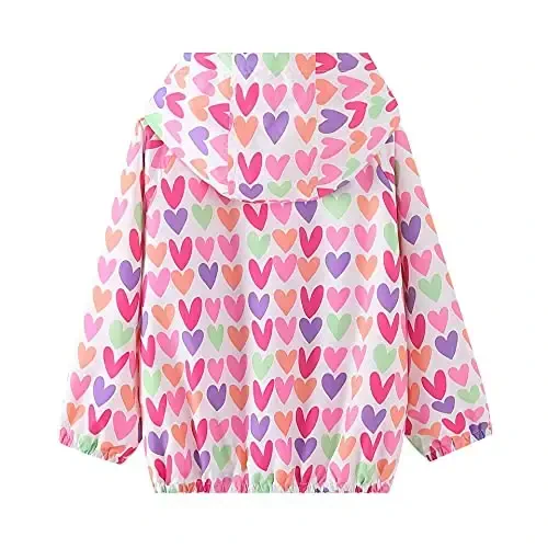 WELAKEN lightweight Jacket for Girls Kids & Toddler II Girls' Print Water-resistant Jacket - WELAKEN (1)