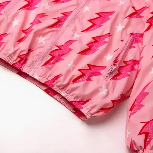 WELAKEN lightweight Jacket for Girls Kids & Toddler II Girls' Print Water-resistant Jacket - 5