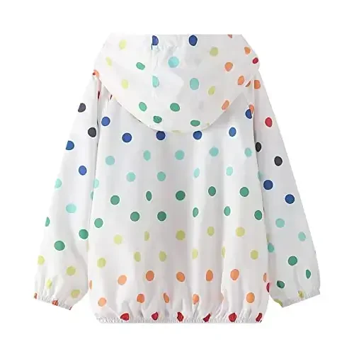 WELAKEN lightweight Jacket for Girls Kids & Toddler II Girls' Print Water-resistant Jacket - WELAKEN (1)