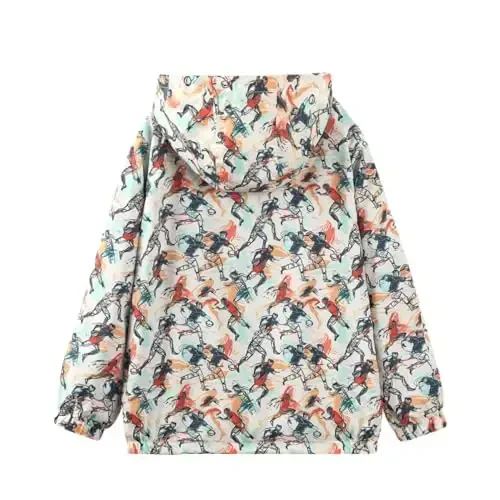 WELAKEN lightweight Jacket for Girls Kids & Toddler II Girls' Print Water-resistant Jacket - 2