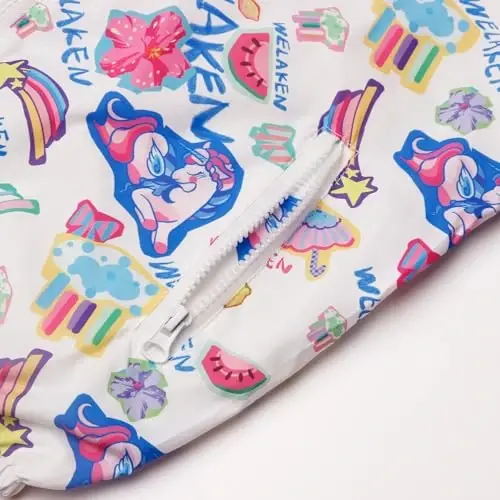 WELAKEN lightweight Jacket for Girls Kids & Toddler II Girls' Print Water-resistant Jacket - 5
