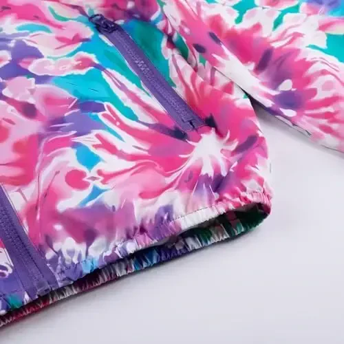 WELAKEN lightweight Jacket for Girls Kids & Toddler II Girls' Print Water-resistant Jacket - 5