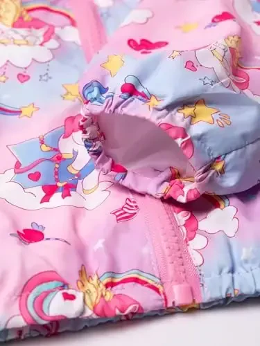 WELAKEN lightweight Jacket for Girls Kids & Toddler II Girls' Print Water-resistant Jacket - 6