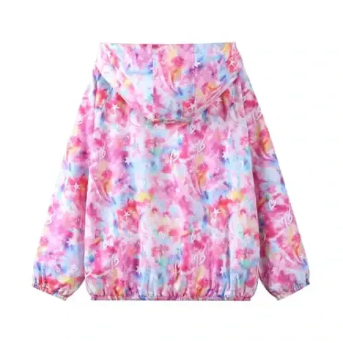 WELAKEN lightweight Jacket for Girls Kids & Toddler II Girls' Print Water-resistant Jacket - WELAKEN (1)