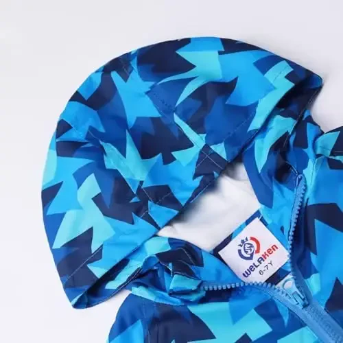 WELAKEN lightweight Jacket for Girls Kids & Toddler II Girls' Print Water-resistant Jacket - 2