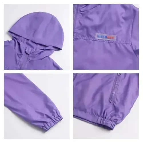 WELAKEN lightweight Jacket for Girls Kids & Toddler II Girls' Print Water-resistant Jacket - 3