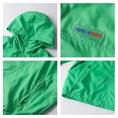 WELAKEN lightweight Jacket for Girls Kids & Toddler II Girls' Print Water-resistant Jacket - 3