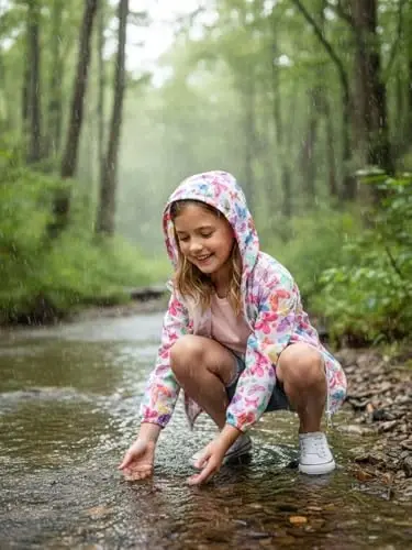 WELAKEN lightweight Jacket for Girls Kids & Toddler II Girls' Print Water-resistant Jacket - 2