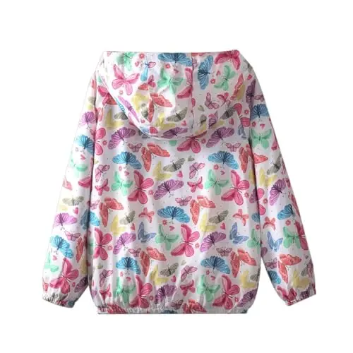 WELAKEN lightweight Jacket for Girls Kids & Toddler II Girls' Print Water-resistant Jacket - 2