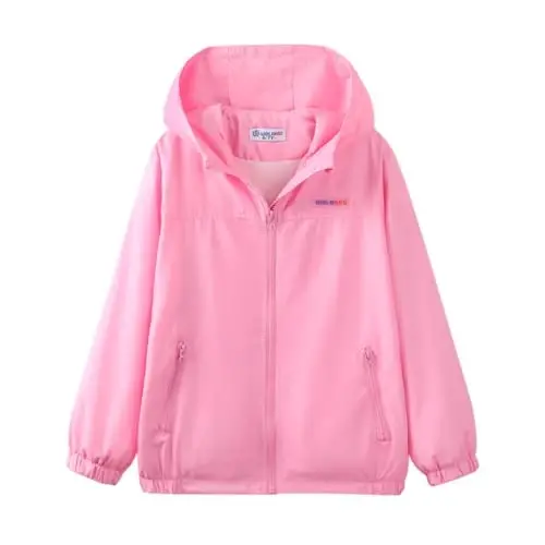 WELAKEN lightweight Jacket for Girls Kids & Toddler II Girls' Print Water-resistant Jacket 