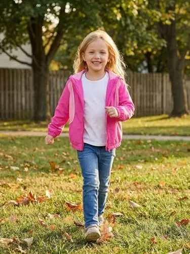 WELAKEN lightweight Jacket for Girls Kids & Toddler II Girls' Print Water-resistant Jacket - 3