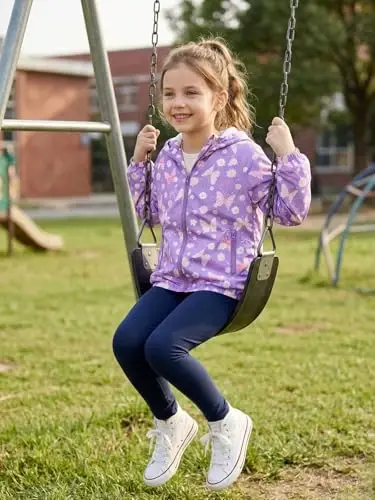 WELAKEN lightweight Jacket for Girls Kids & Toddler II Girls' Print Water-resistant Jacket - 3