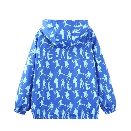 WELAKEN lightweight Jacket for Girls Kids & Toddler II Girls' Print Water-resistant Jacket - WELAKEN (1)