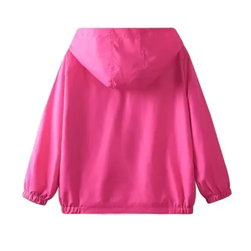 WELAKEN lightweight Jacket for Girls Kids & Toddler II Girls' Print Water-resistant Jacket - WELAKEN (1)