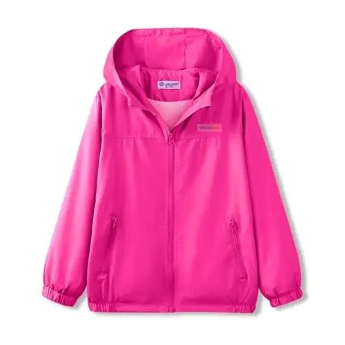 WELAKEN lightweight Jacket for Girls Kids & Toddler II Girls' Print Water-resistant Jacket - 1