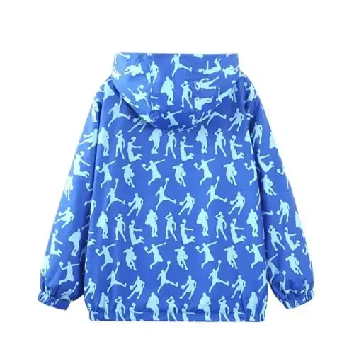 WELAKEN lightweight Jacket for Girls Kids & Toddler II Girls' Print Water-resistant Jacket - 2