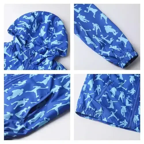 WELAKEN lightweight Jacket for Girls Kids & Toddler II Girls' Print Water-resistant Jacket - 3