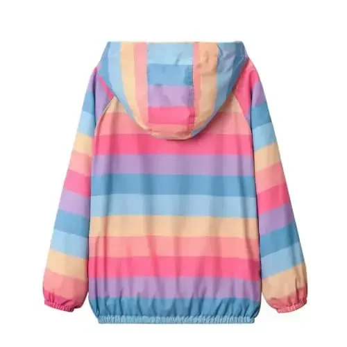 WELAKEN lightweight Jacket for Girls Kids & Toddler II Girls' Print Water-resistant Jacket - WELAKEN (1)