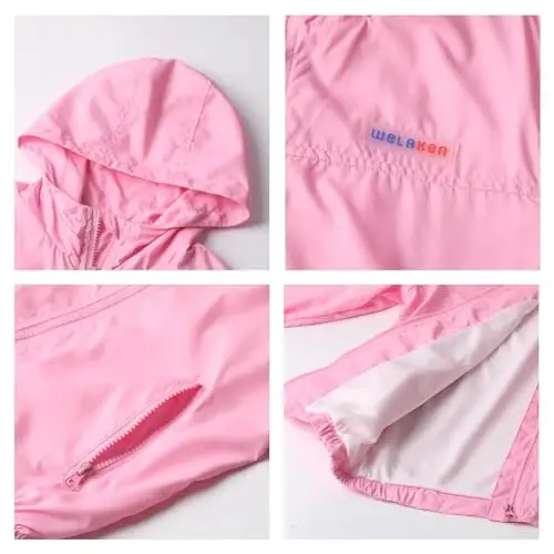 WELAKEN lightweight Jacket for Girls Kids & Toddler II Girls' Print Water-resistant Jacket - 3