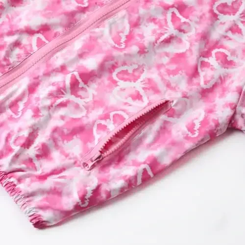 WELAKEN lightweight Jacket for Girls Kids & Toddler II Girls' Print Water-resistant Jacket - 5