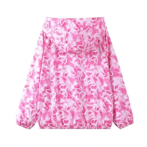 WELAKEN lightweight Jacket for Girls Kids & Toddler II Girls' Print Water-resistant Jacket - WELAKEN (1)