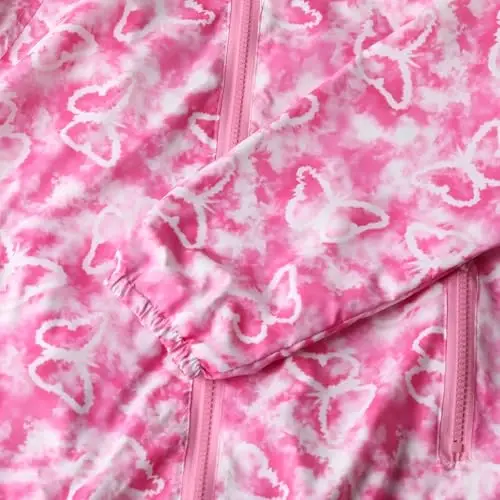 WELAKEN lightweight Jacket for Girls Kids & Toddler II Girls' Print Water-resistant Jacket - 4