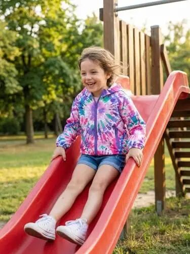 WELAKEN lightweight Jacket for Girls Kids & Toddler II Girls' Print Water-resistant Jacket - 1