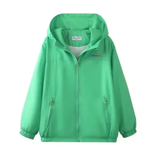 WELAKEN lightweight Jacket for Girls Kids & Toddler II Girls' Print Water-resistant Jacket 