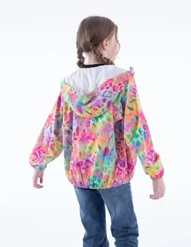 WELAKEN lightweight Jacket for Girls Kids & Toddler II Girls' Print Water-resistant Jacket - 4