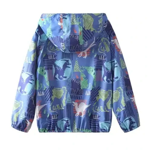 WELAKEN lightweight Jacket for Girls Kids & Toddler II Girls' Print Water-resistant Jacket - 2