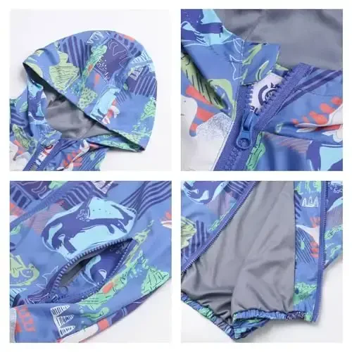 WELAKEN lightweight Jacket for Girls Kids & Toddler II Girls' Print Water-resistant Jacket - 3