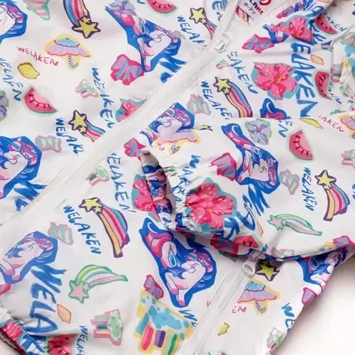WELAKEN lightweight Jacket for Girls Kids & Toddler II Girls' Print Water-resistant Jacket - 4