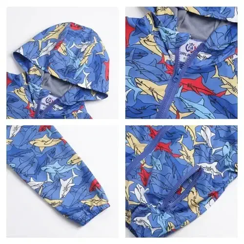 WELAKEN lightweight Jacket for Girls Kids & Toddler II Girls' Print Water-resistant Jacket - 3