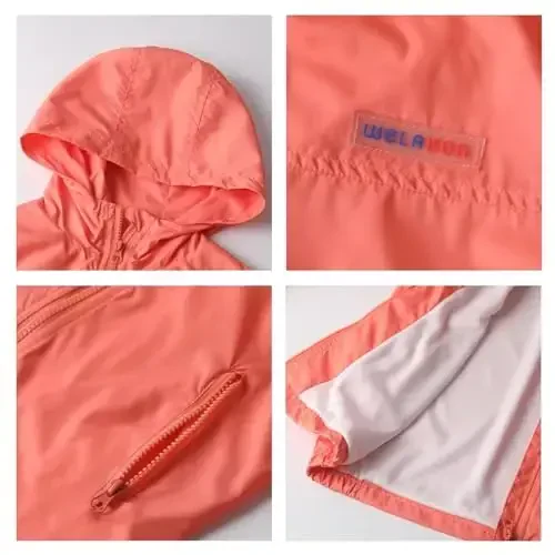 WELAKEN lightweight Jacket for Girls Kids & Toddler II Girls' Print Water-resistant Jacket - 3