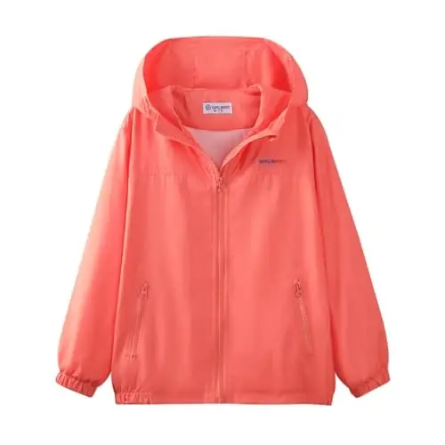 WELAKEN lightweight Jacket for Girls Kids & Toddler II Girls' Print Water-resistant Jacket - 1