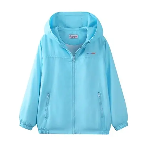 WELAKEN lightweight Jacket for Girls Kids & Toddler II Girls' Print Water-resistant Jacket - WELAKEN