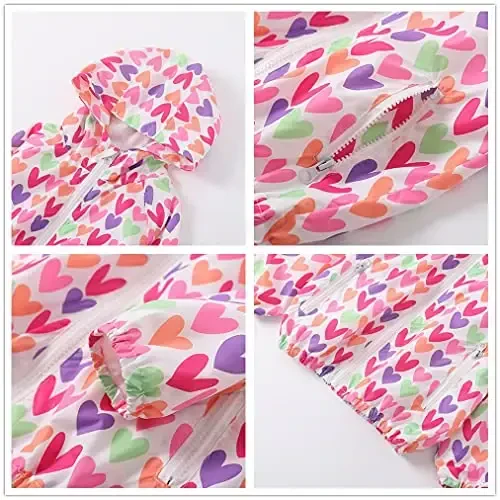 WELAKEN lightweight Jacket for Girls Kids & Toddler II Girls' Print Water-resistant Jacket - 4