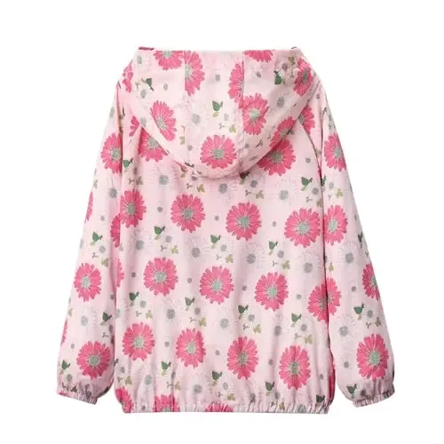 WELAKEN lightweight Jacket for Girls Kids & Toddler II Girls' Print Water-resistant Jacket - 2