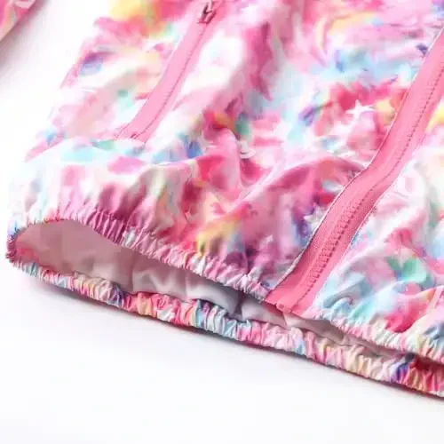 WELAKEN lightweight Jacket for Girls Kids & Toddler II Girls' Print Water-resistant Jacket - 6